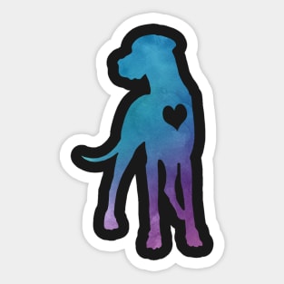 Great Dane Watercolor Sticker